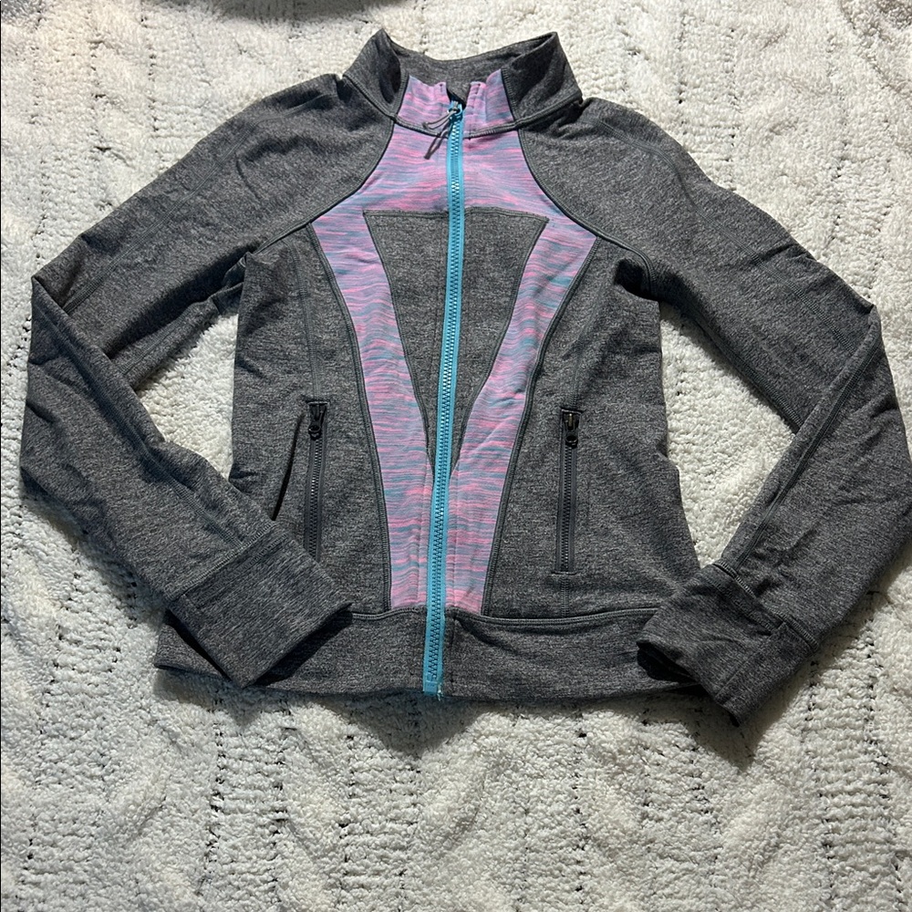 Ivivva Gray, Pink, and Blue Define Jacket